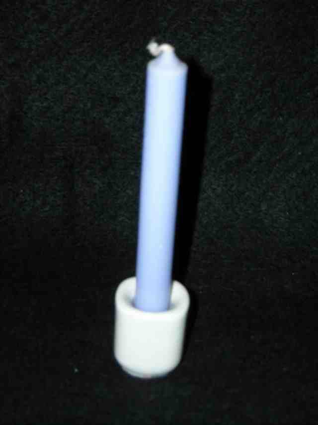 Porcelain Chime Candle Holder Made Germany White for 1/2" diameter candle NEW 