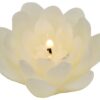 Biedermann & Sons 4-Pack Floating Lotus Candles, White, Box of 3