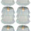 Biedermann & Sons Frosted Glass Tree Votive Candle Holders