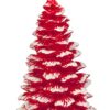 Biedermann & Sons Snow Coated Red Christmas Tree Candle