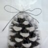 Biedermann & Sons Snow Dusted Pinecone Shaped Candles, Box of 6 2