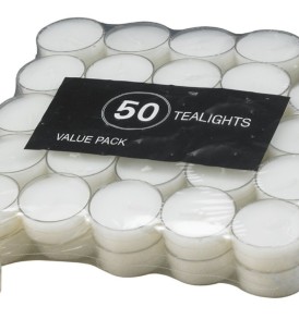 Biedermann Tealights in Acrylic Cups, 50-Count