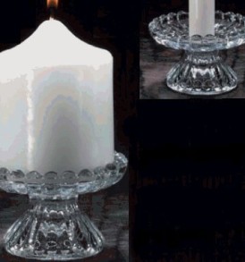 Dual Purpose Glass Candle Holder
