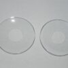 Pair of 2 Glass Bobeche, Glass Candle Rings 2